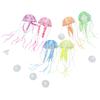 8pcs Aquarium Glowing Decoration Silicone Artificial Plant Fish Tank Jellyfish Coral Ornament