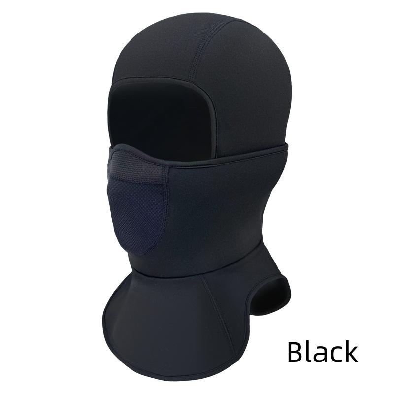

Уличный велоспорт, зимний спортивный инвентарь, толстый ветрозащитный чехол для лыж, мужской и женский, теплый и защитный головной убор для велоспорта чёрный