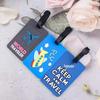 Popular Eco-friendly PVC Cartoon Luggage Tag for Suitcases and Boarding Passes