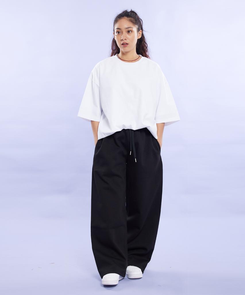 CREAM SODA LAB Blank All Season Wide Elastic Pants Black