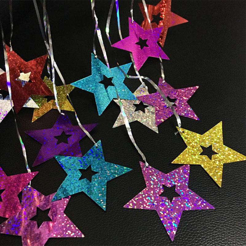 Colorful Heart Laser Sequined Rain Balloon Pendant Romantic Wedding Room Birthday Party Decoration Balloon Accessories