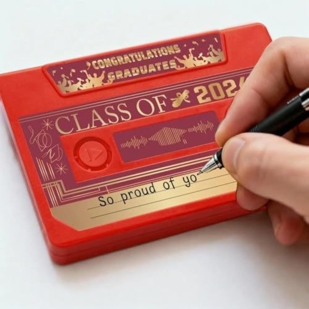Cassette Tape Style Retro Cassette Card Audio Message Voice Greeting Card Graduation Gift