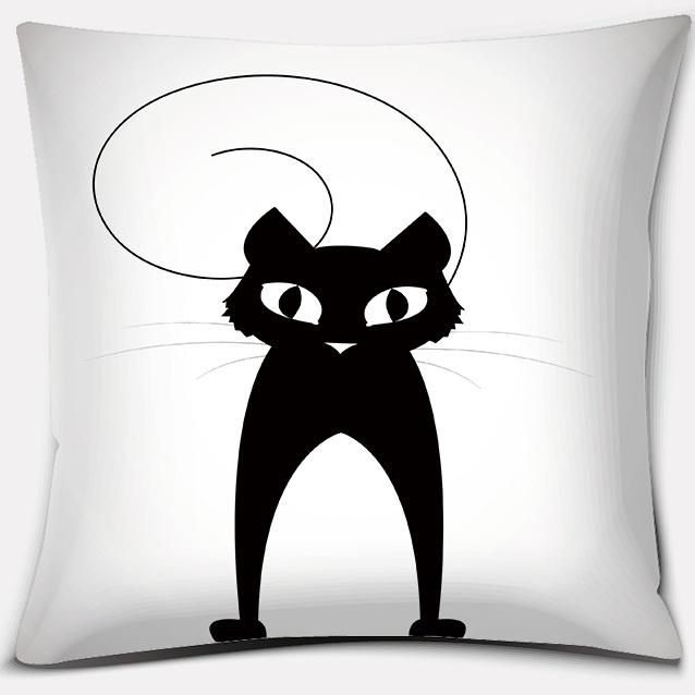 

18 дюймов мультяшный кот серия украшение для дома наволочка квадратный офис 40x40cm