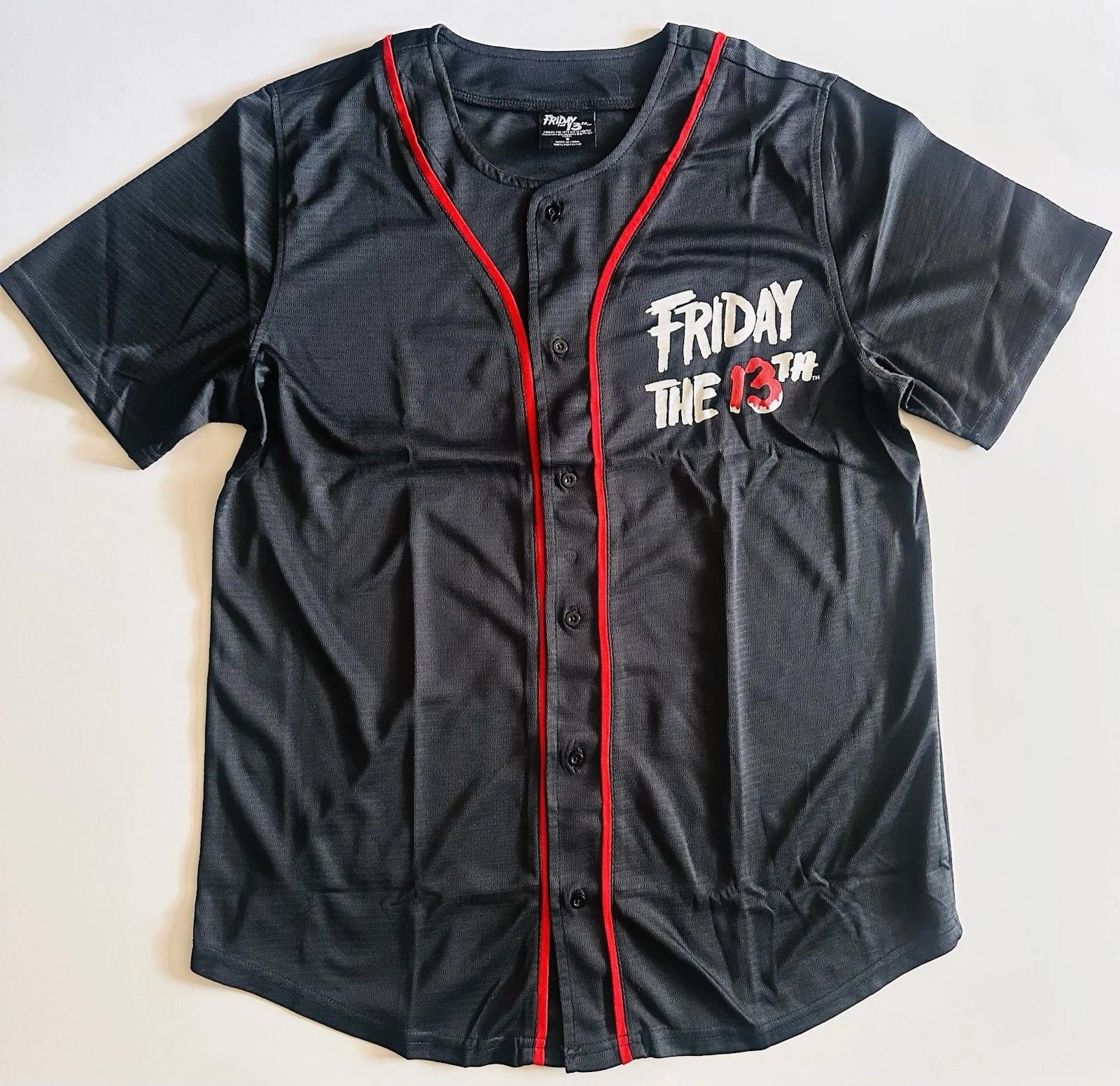 Friday the 13th Jason Voorhees Button Up Shirt New L