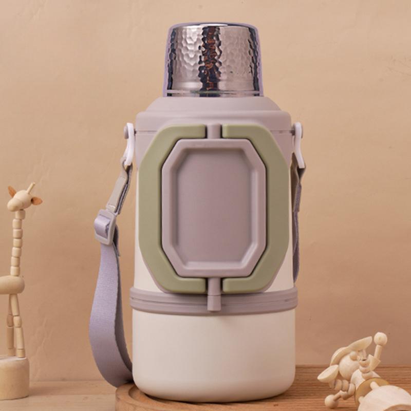 

316 Stainless Steel Thermos Cup Spacious Car Thermo Easy to Carry Outdoor Use Travel Kettle High Quality Durable Construction Practical Daily Use 1500ml розовый