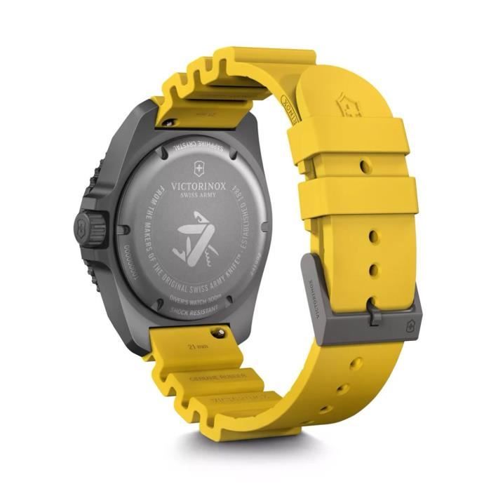 Montre - VICTORINOX - Dive Pro 241992 - Quartz - Titane - Bracelet Caoutchouc Jaune