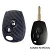 Carbon Fibre style Case Key Cover 2 Button For Renault Clio Scenic Megane Duster Sandero Captur Twingo Modus Car Remote Key