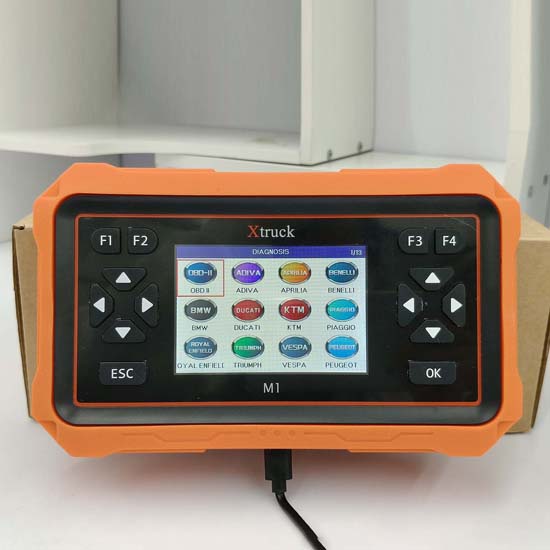 Xtruck M1 Motorcycle Scanner with ABS Testing, Actuator Test & Charging System Diagnosis for 29+ Brands
