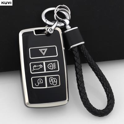 Tpu Car Remote Key Case Cover Fob For Land Rover Range Rover Evoque Discovery Sport Velar For Jaguar Xe E-Pace Xf Fob Keychain