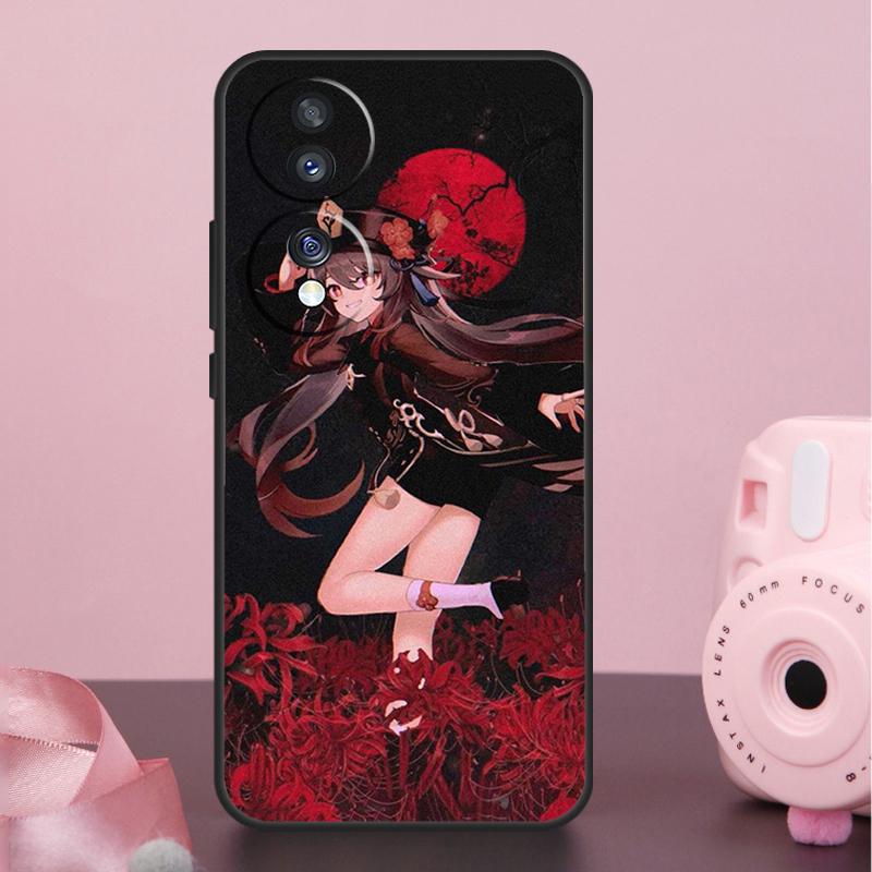 Genshin Impact Hutao Case For Honor 90 70 50 10 Magic 5 Lite Magic 6 Pro X7 X8 X9 X6a X7a X8a X9a X9b X8b Cover