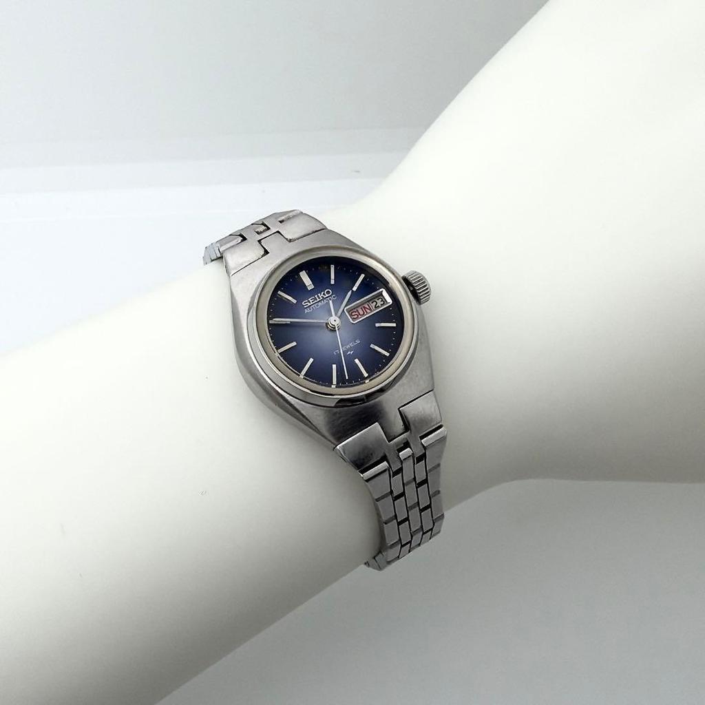 Used Seiko Joyful 1972 Automatic Ladies Watch Blue Dial