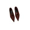 2025 spring and autumn new fashion versatile fashion simple flat-bottomed ladyshoes women pointed soft leather soft sole one pedal