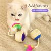 Cat Toy Sisal Scratching Ball Training Interactive Toy for Kitten Pet Cat Supplies Feather Toy Cat Toy Interactive Grinding Claw