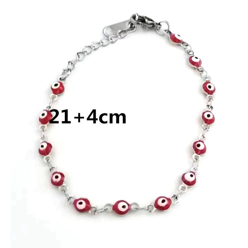 18K Gold-Plated Evil Eye Stainless Steel Bangle for Women