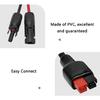Professional Photovoltaic Connector Wire 4 to 30A Extension Cable for Diverse Solar Setups Sun Light Protect Coating