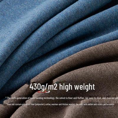 Men's Ultra-Warm Silk Wool Vest: Autumn/Winter, Plus Velvet, Thick Base