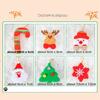 Cute Santa Claus Cartoon Fabric Pendant Snowman Nordic Style Xmas Tree Decor Mini Exquisite Christmas Hanging Ornament Festival
