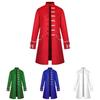 Men Renaissance Medieval Steampunk Jacket Gothic Retro Uniform Windbreaker Coat