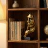 1PC Gold-plated Gold Sculpture, Silence Is Gold Abstract Art Figurine, Resin Statue Ornament