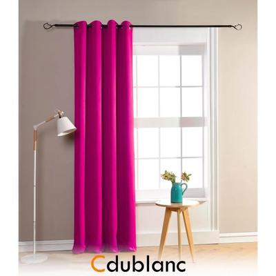 Blackout Curtains - HOMEROKK - 140 X 260 Cm - Fuchsia - 100% Polyester - 8 Eyelets