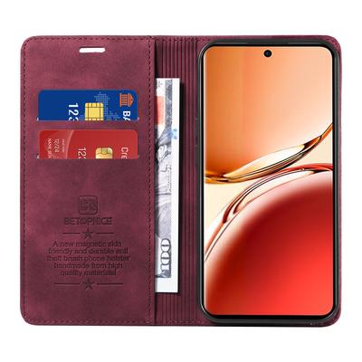 BETOPNICE 003 Für Oppo Reno12 F 5G Hülle RFID-Blockierende PU-Leder Flip-Handyhülle