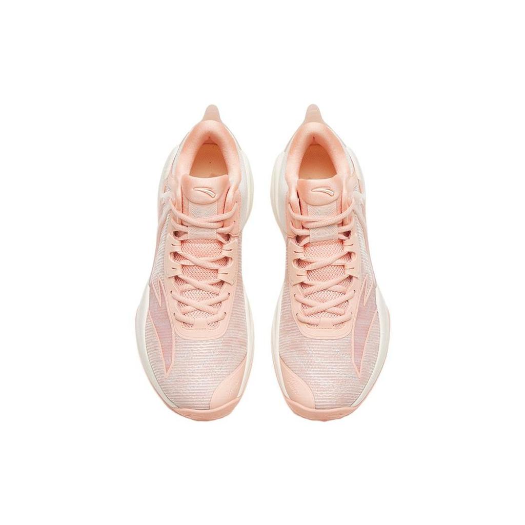 Anta Light Cavalry 8 Non-Slip Wear-Resistant Low-Top Basketball Shoes Men Sneakers Pink White 112321603-4
