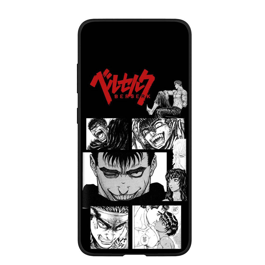 Coque de téléphone pour Samsung Galaxy S25 S23 S22 S21 S10 S24 Ultra FE A05 A06 A15 A16 A36 A37 A35 A54 A55 A56 A57 A25 A26 A53 A17 Berserk Guts Couverture Comics