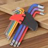 Durability Alloy Steel Hex Hand Wrench Set In Multiple Color Hex Key For Quick Size Recognition And Professional Use