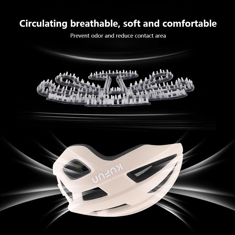 Flexible Helmet Anti-Deformation Inner Silicone Pad Ventilate Helmet Liner Pad Helmet Padding Motorcycle Bike Helmet Accessories