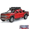 1/24 Ford F150 Off Road SUV Alloy Diecast Model Car Sound & Light Simulation Collectibles Hobby Birthday Gifts for Friend Pull Back