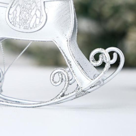 Weihnachts Schaukelpferd Ornament Weihnachtsbaum Hängende Schaukelpferd Dekoration Anhänger Zuhause Büro Schreibtisch Pferdefigur