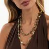 French Retro Ethnic Shell Bead Necklace - Multifunctional Design, Women's Layered Niche Light Luxury, Daily Jewelry Accessories