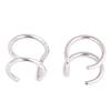 2 PCS New Punk Rock Ear Clip Cuff Wrap Earrings No Piercing-Clip Hollow Out U Pattern Statement Fashion Jewelry Gifts