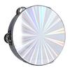 Radiant Tambourine Reflective Clear Crisp Sound Double Row Bell Drum Hand Percussion Instrument 8 Inch