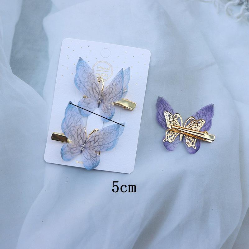 Princess Fairy Butterfly Hair Clips – Cute Children's Hair Accessories, Bangs & Side Clips