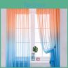 Pcs 1 Tulle Color Gradient Curtains For Living Room Bedroom Voile Curtains For Window Treatment Organza Panels Home Decor Drapes