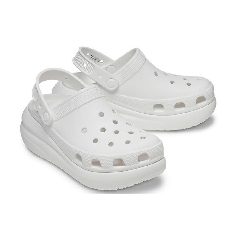 Crocs Crush Clog EVA Puff Shoes Sandals 5.2cm Unisex White