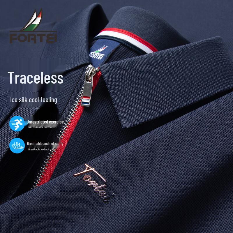 FORTEI Men s Waffle Ice Silk Cooling Polo Shirt M