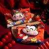 Traditional New Year Red Envelope Cartoon Chinese Style Red Envelope Bag Fabric Material Large Size Bless Fortune Pocket