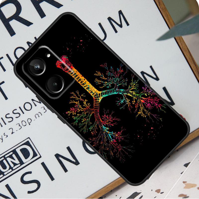 Human Heart Brain Lungs For Realme C31 C33 C35 C51 C53 C55 C67 GT5 GT Neo 6 9 10 11 12 Pro Plus C21Y C25s C30 Case
