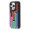 For iPhone 14 Pro Max Case 3D Stress Relief DIY Colorful Bar Silicone + PC Phone Cover Dots Design