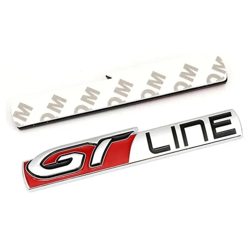 GT Line Logo 308 508 Rear Boot Tailgate Emblem Side Fender Badge Decals 3008 5008 Renault KIA Stickers Stinger