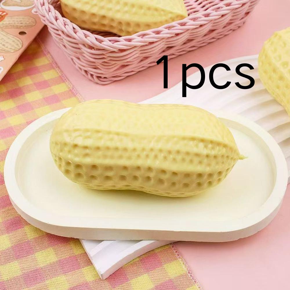 Peanut Stress Ball Squeeze Ball Squishy Toy Buttery-Soft Feel Fidget Toy Asmr Sensory Anti Stress Relief Toy For Adults Gifts