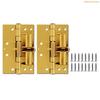 K1AE 2Pieces Portable Spring Hinges for Indoor Door with Automatic Closing and 90 Degree Stop Easy Installion Deisigns