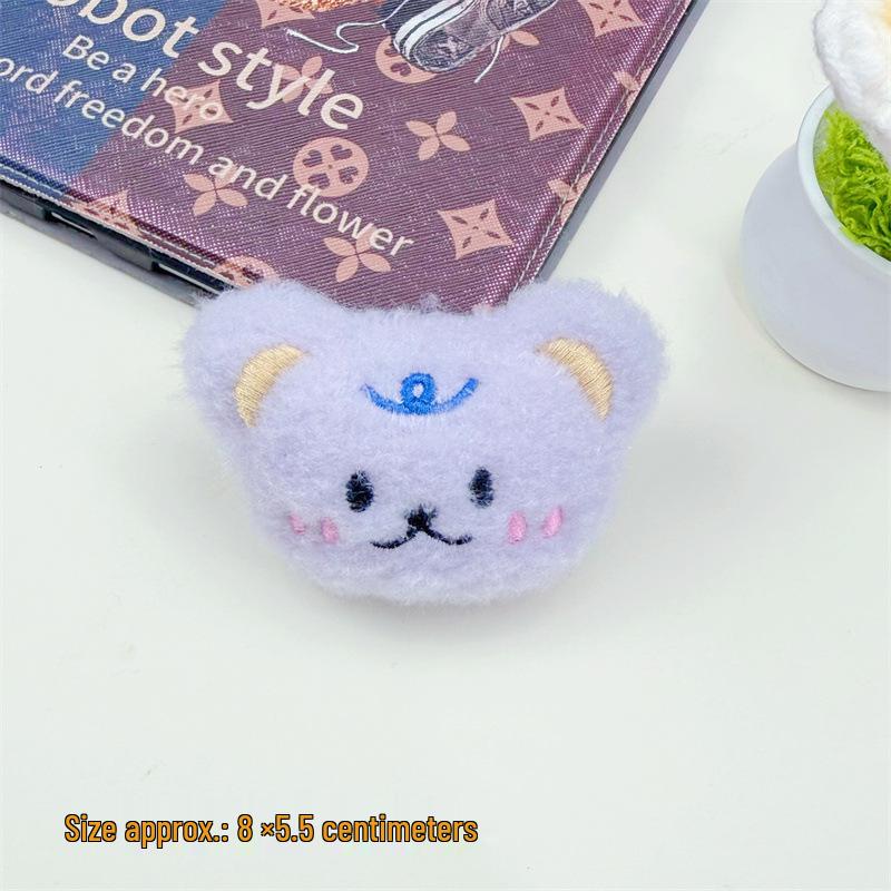 High-End Plush Bear Pendant Charm for Bags