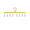 Plastic 8 Clips Clothes Drying Hanger Windproof Seamless Clothes Drying Rack Non-slip Underwear Socks Holder Dormitory