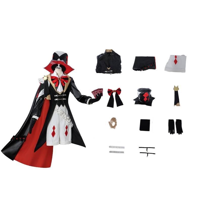 

Impact Lynette Genshin Lyney Cosplay Costume Set Anime Role Play Girl Clothing Lynette,XS