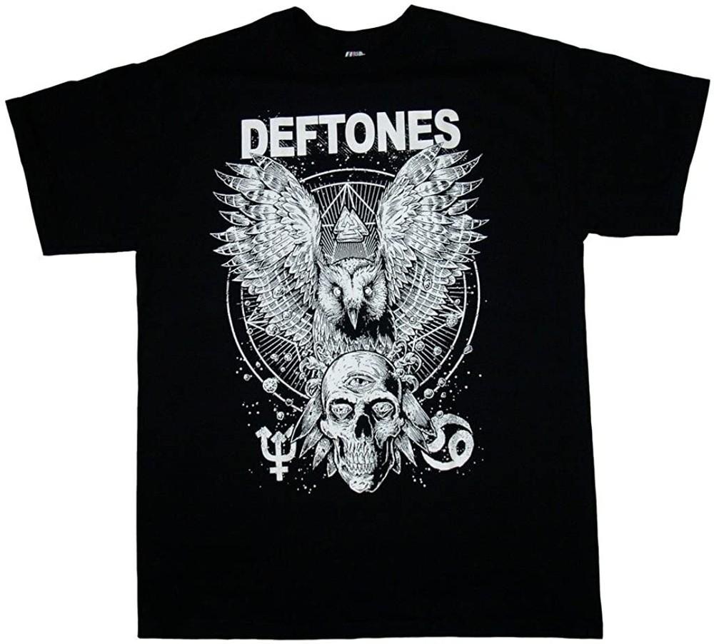 New Popular Deftones - Owl and Skull Black Men All Size Shirt NG2522 Unisex T-Shirt