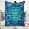 Mother's Day Greeting Flannel Blanket-Soft and Suitable for Sofas,Beds,Offices,Travel,All Seasons,Great Gift for Holidays and Birthdays.