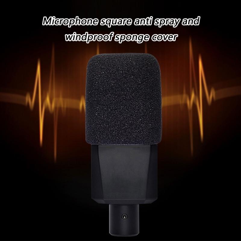 Upgrades Thick Mics Windscreen Square Wind Screen Microphone Cover for Microphones Reduces Noise & Protects Equipment